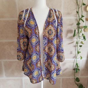 Justify Open Cardigan Boho Lightweight Kimono Top